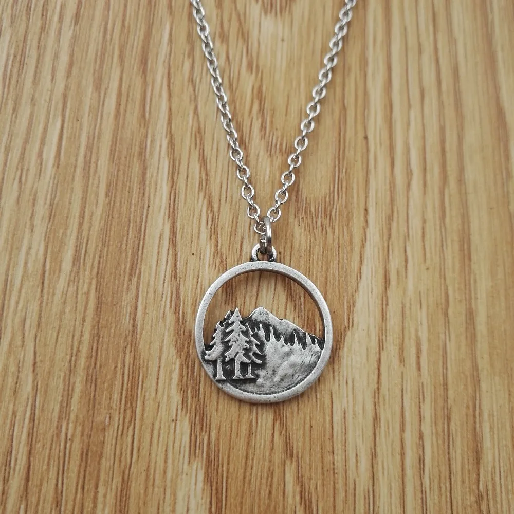 10 шт. ожерелья и подвески античное посеребренное ожерелье с подвеской в виде