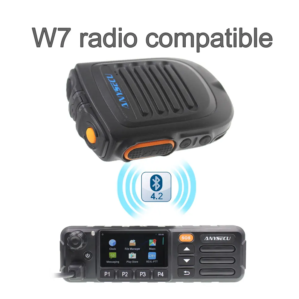 Bluetooth микрофон B01 Ручной беспроводной для 3G 4G Newwork IP радио с REALPTT ZELLO App Android