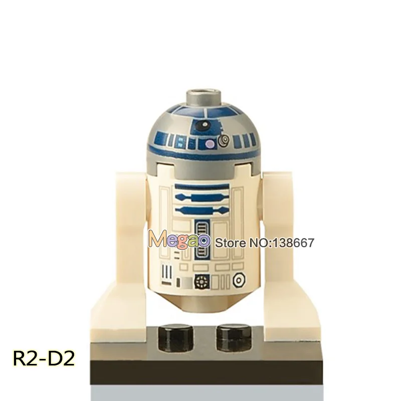 Одна Звездный план Супер битва дроид космические войны Робот C3PO R2D2 Snowtrooper строительные блоки наборы кирпичные игрушки для детей