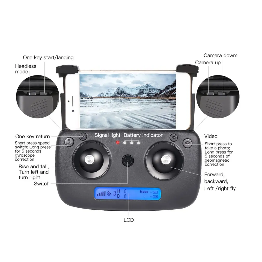 SG906 gps 5G wifi FPV Складная 1080 P/4 K селфи камера RC Дрон RTF с 2/3 * батареями VS XS809S XS809HW SG106