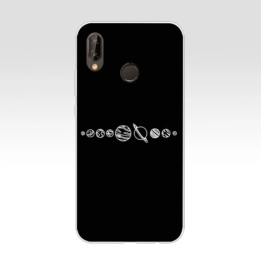 264AQ линии искусства абстрактный узор Мягкий Силиконовый ТПУ чехол для huawei p 20 lite pro