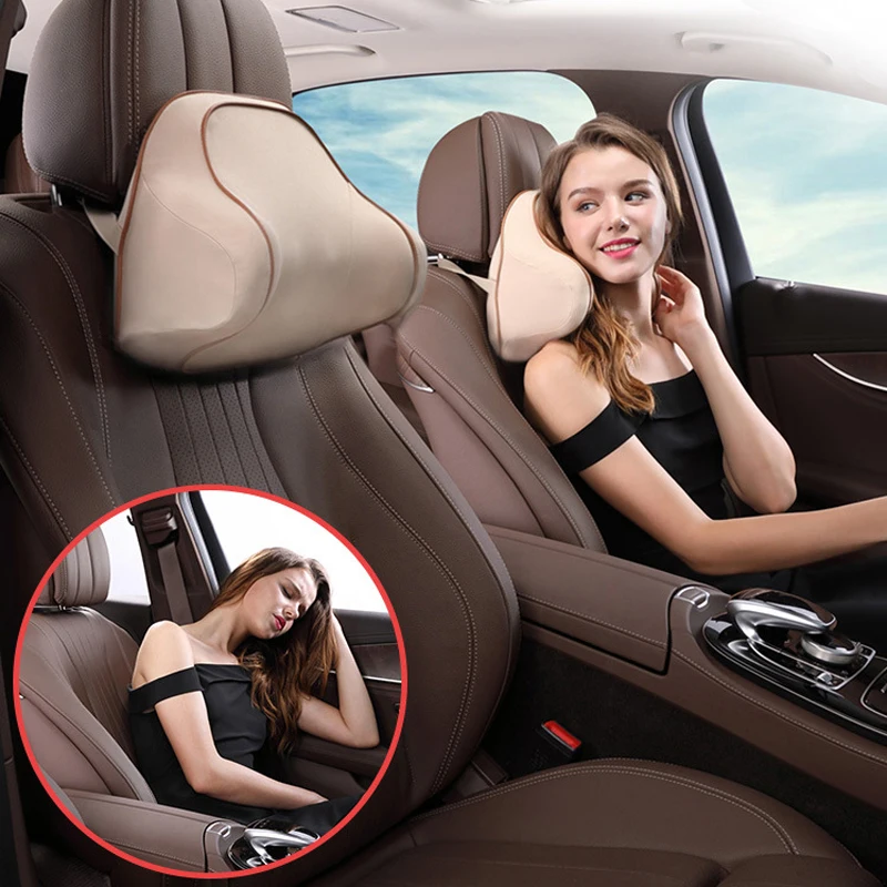 1 PCS Car Pillow Memory Foam Fabric Neck Headrest Seat Cover Comfortable Styling Auto Accessories | Автомобили и мотоциклы