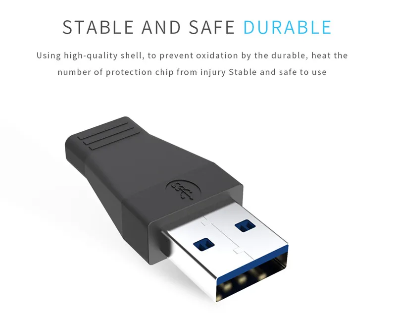 Robotsky USB 3,1 type C адаптер USB 3,0 папа-USB-C Женский адаптер конвертер для Macbook huawei P9 Xiaomi 4C Nexus 5X6 P