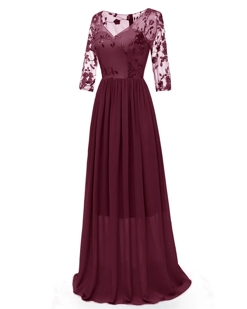 Элегантные кружевные вечерние платья трапециевидной формы с коротким рукавом 2020