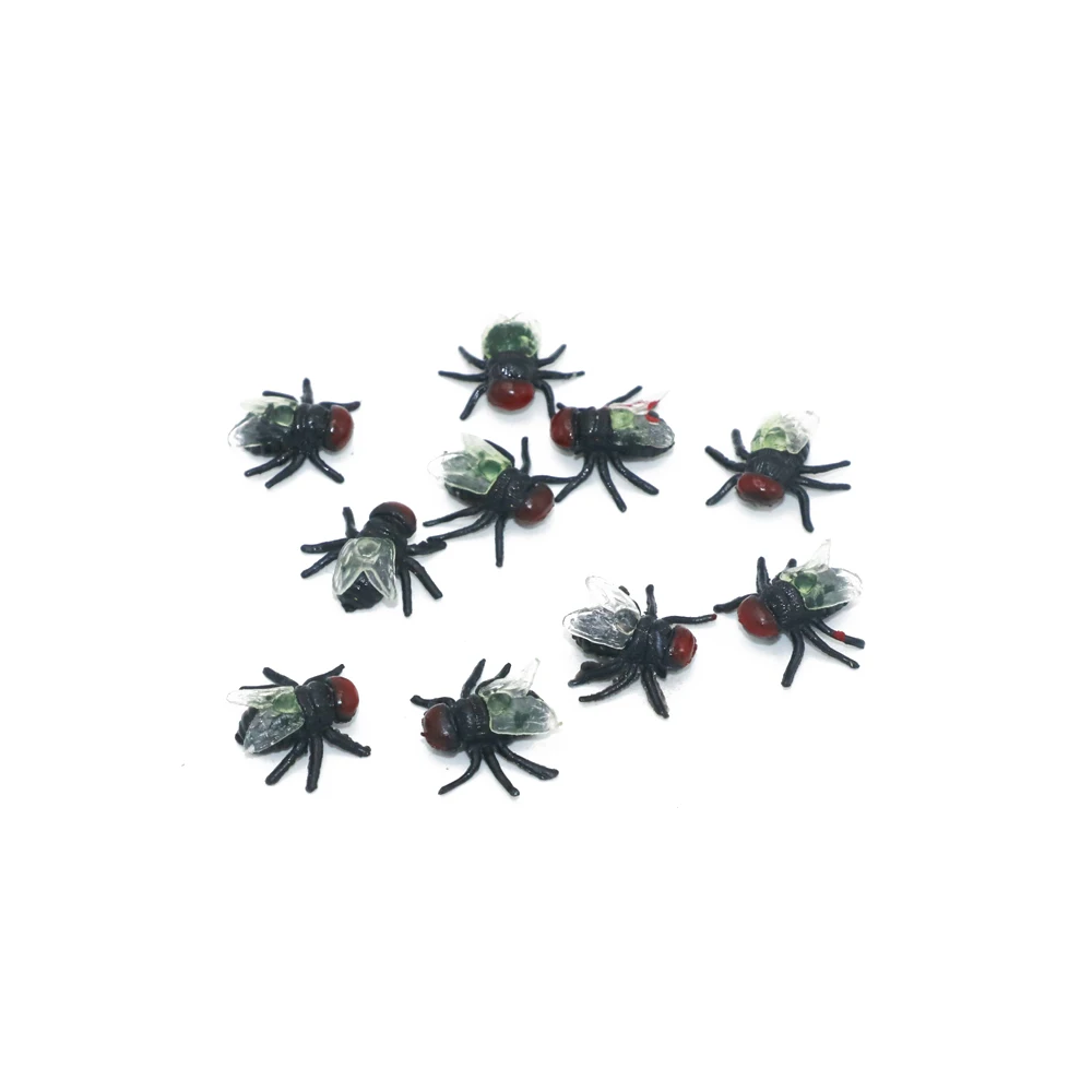 Приколы 10 шт. забавные игрушки муха для дома/тараканов пластиковые жуки реквизит