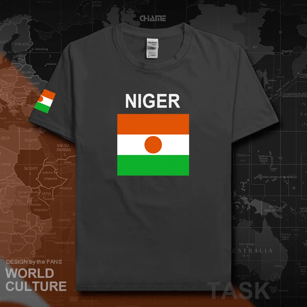 Мужские футболки с надписью Нигера Nigerien 2018 национальной команды 100% хлопок одежда