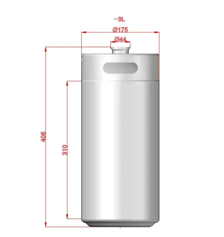 Keglan MINI KEG - 8 л (175 мм X 406 мм) keglan для пива