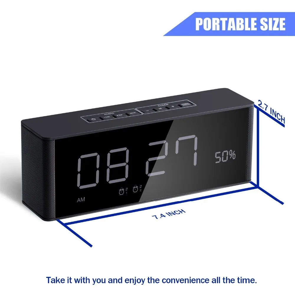 Карабальный портативный Bluetooth динамик беспроводная стереоколонка с отличными