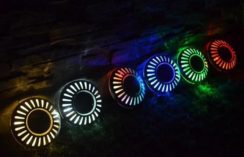 10 шт./лот Бесплатная доставка LED НЛО Солнечная энергия Сад газон лампа Открытый
