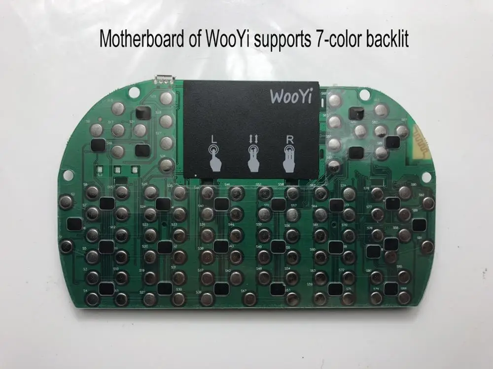 WooYi i8 7 цветов Радужная подсветка английский испанский 2,4 ГГц Беспроводная клавиатура i8B Air mouse тачпад для Android tv BOX Smart tv 3