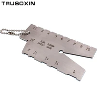 stainless steel screw thread cutting angle gage gauge measuring tool welding inspection ruler 29 degree acme screw thread gauge