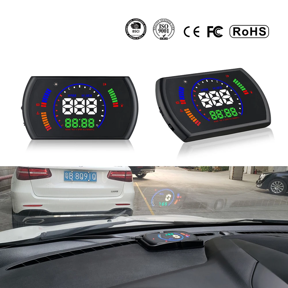 Автомобильный проектор скорости RMLKS S600 цифровой OBD2 EUOBD система Предупреждение о