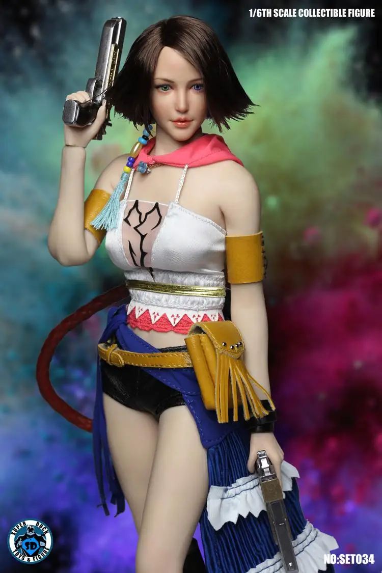Супер утки SET034 1/6 Женский шутер Final Fantasy маскарадный костюм Yuna для 12 дюймов Phicen
