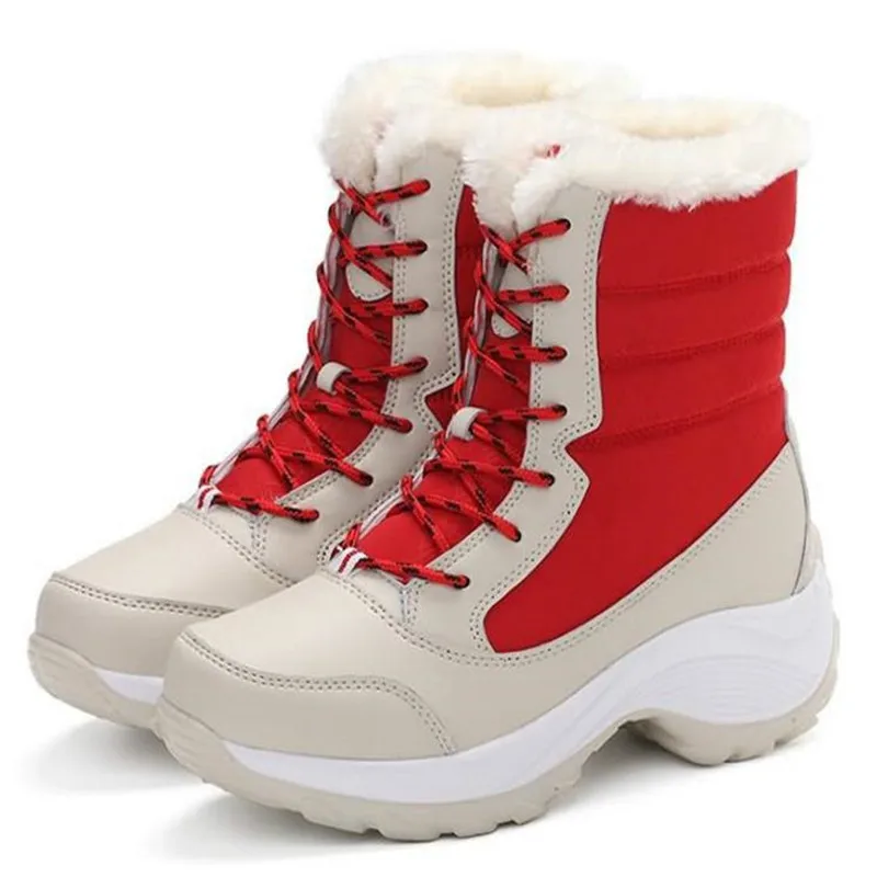 

Dropshipping Big Size Winter Women Snow Boots Winter Women Keep Warm Shoes Autumn Female Mid-Calf Platform Boot 2018 Woman Shoes