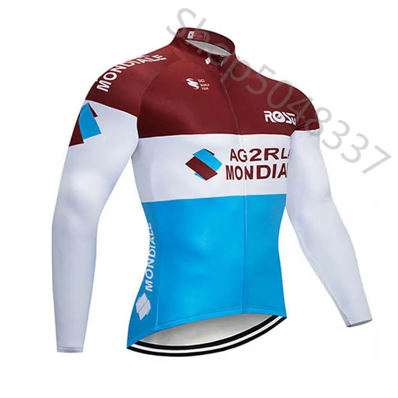 Ag2r Pro комплект одежды для велоспорта с длинным рукавом высокое качество Майки