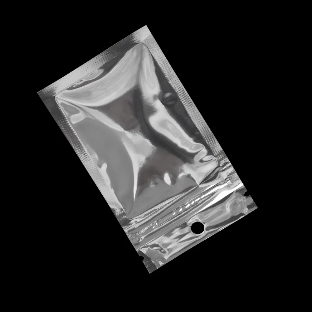 200 шт./лот 6*10 см маленький Ziplock клапан пластиковый пакет прозрачная алюминиевая