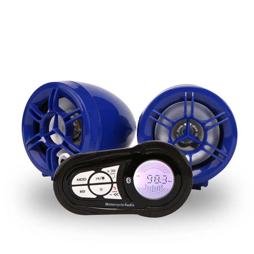 Мотоцикл динамик аудио mp3 плеер сабвуфер всепогодный усилитель звуковая