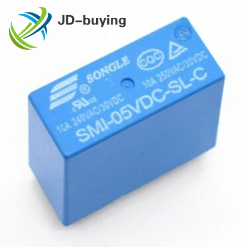 100 шт. Мощность реле SMI 05VDC SL C 12VDC 24VDC 5 В 12 24 10A 5PIN реле|Реле| |