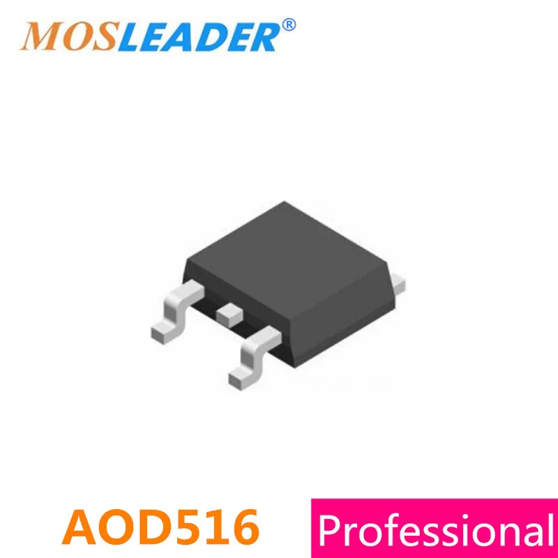 Mosleader AOD516 TO252 100 шт. 1000 2500 DPAK D516 30 в 50 А N-канальный Китайский Высокое качество |