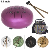 5 5 inch stainless steel hand size tongue drum 8 notes with bag and drum stick 5 colors optional