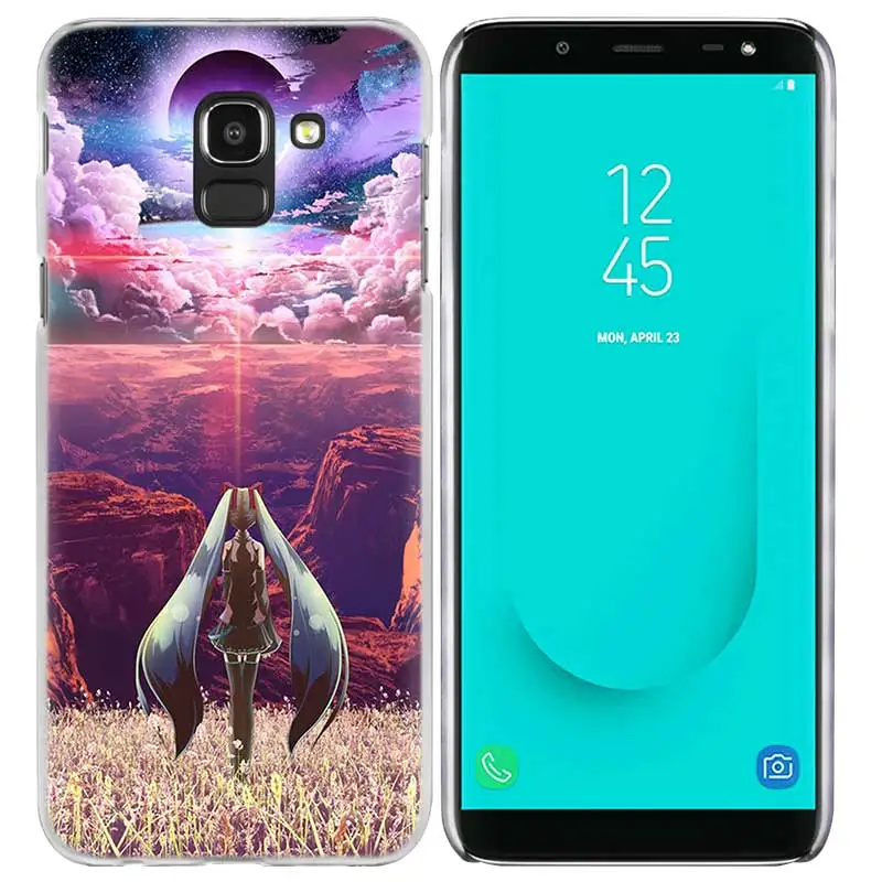 Аниме Хацунэ Мику чехол КРЫШКА ДЛЯ samsung Galaxy A50 A70 A60 A40 A30 A20e A10 A9 A8 A7 A6 A5 J8 J7 J6 J5 J4 Plus Prime - Цвет: 02