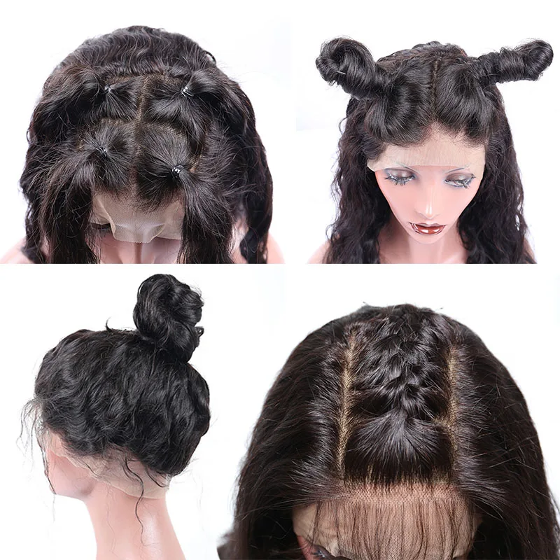 Предварительно сорвал 360 Синтетические волосы на кружеве al парик 150% плотность