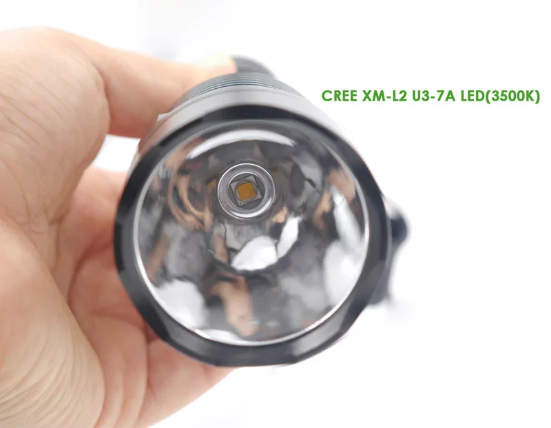 Светодиодный фонарик AMC7135x10 высокой мощности перезаряжаемый фонарь CREE XM L2 LED 3500K