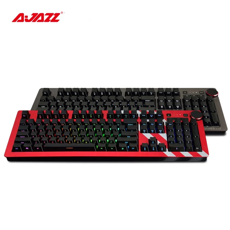 Ajazz AK60 USB Проводная боковая резьба белый светильник/RGB подсветка механическая