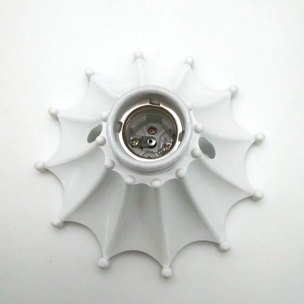 Круглые пластиковые потолочные светильники E27 держатель для светодиодных ламп