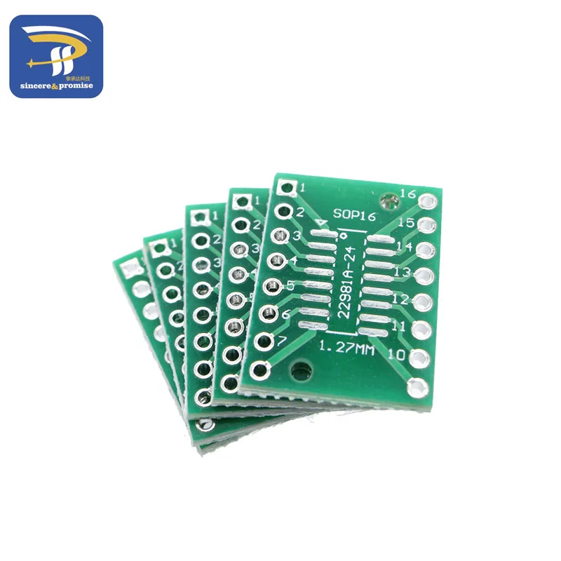 10 шт. SOP16 SSOP16 TSSOP16 to DIP Pinboard SMD для DIP-16 адаптер 0,65 мм/1,27 мм до 2,54 мм DIP Pin Шаг печатной платы конвертер Socke