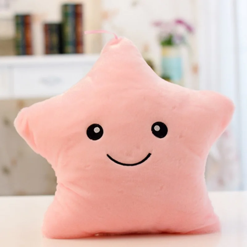 30CM Luminous Pillow Christmas Toys Led Light Plush Hot Colorful Stars Kids Birthday Gift Good Quality Toy Store | Игрушки и хобби