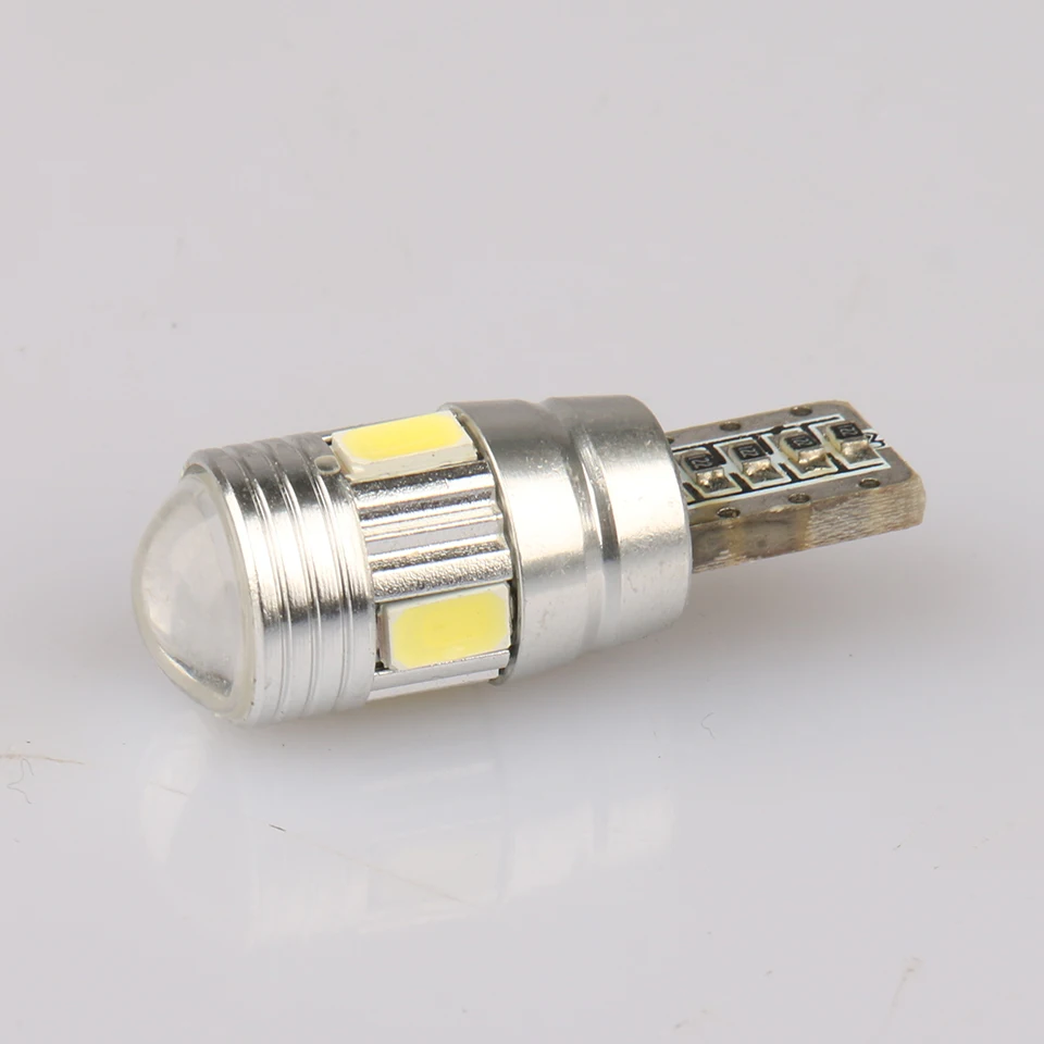 2 шт. суперъяркие лампы T10 5630 6 SMD с полярной алюминиевой оболочкой для объектива 12
