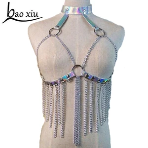 Женские ремни в стиле панк, готические ремни с кисточками и цепочкой, кожаные ремни в стиле Харадзюку, 2019