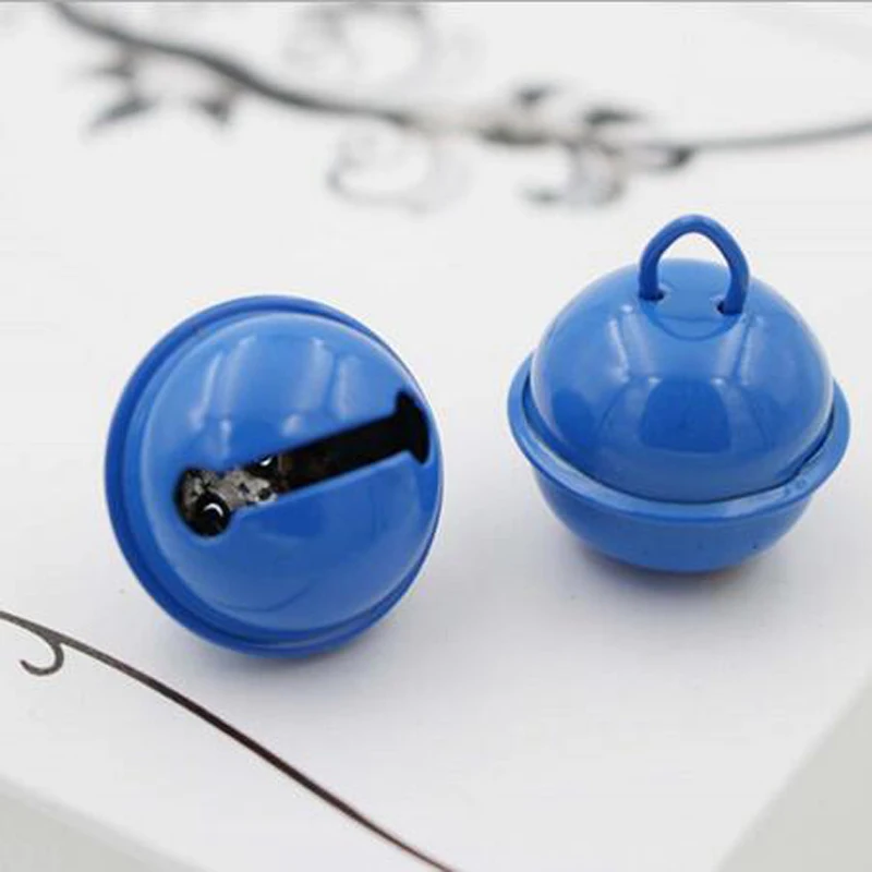 10pcs Anti stress Colorful Jingle Bell Iron Metal Baby Rattles Hand Pet Pendants Key Chain Decoration DIY Novelty Gag Toys|gift gifts|gift diygift