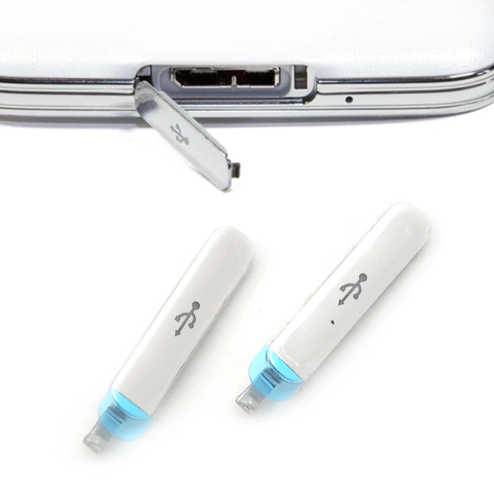 Оригинальный зарядный порт 2 шт. заглушка от пыли USB крышка Дверь для Samsung Galaxy S5 SV