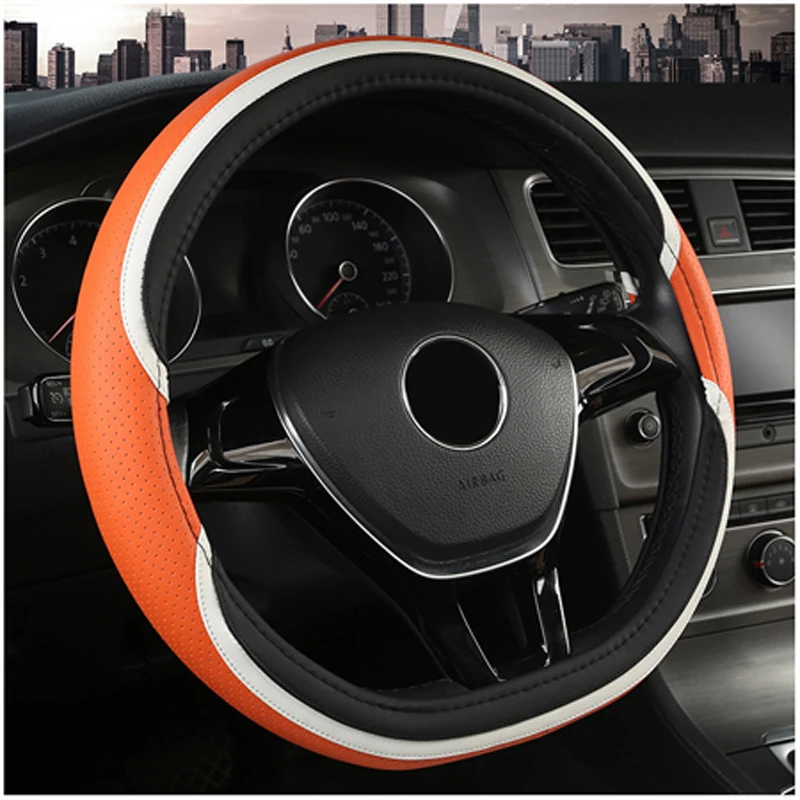 HuiER чехол рулевого колеса автомобиля D форма для VW Golf 6 Golf 7 для hyundai Ioniq для Citroen C3-XR C4 sega C4L Elysee