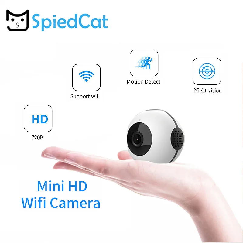 Мини видеокамеры 720 p камера IP HD ночного видения SD карта беспроводной Micro Cam Wi Fi