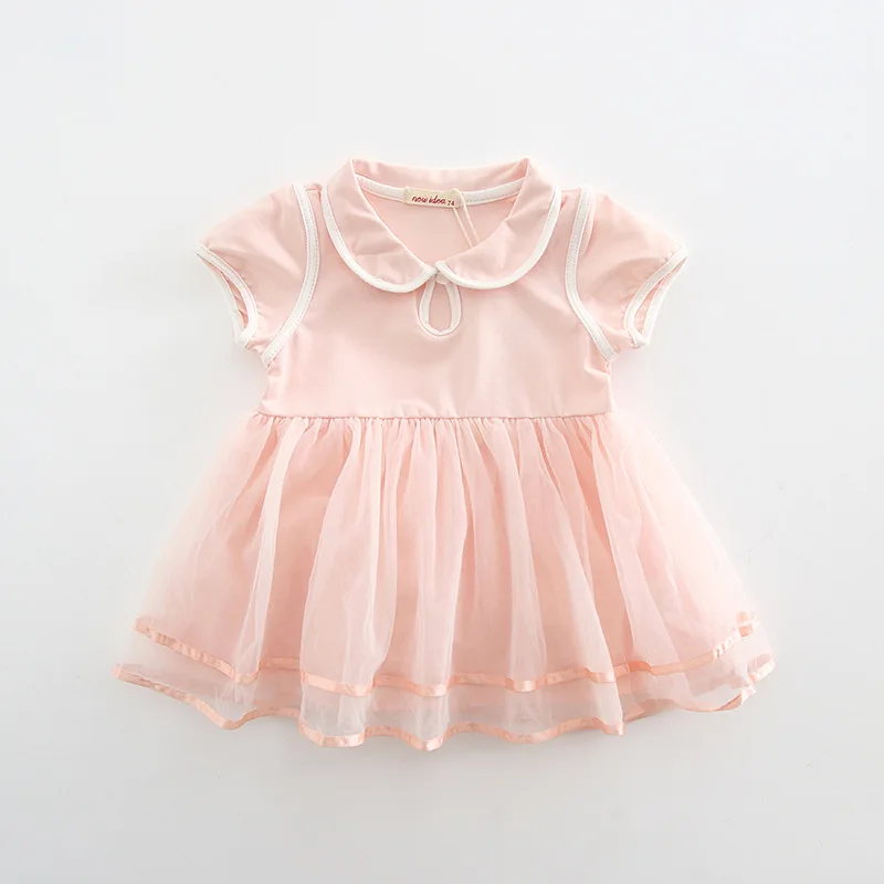 idea brand quality 2018 baby infant girl summer mesh dress girls short sleeved princess dresses tutu clothes | Детская одежда и