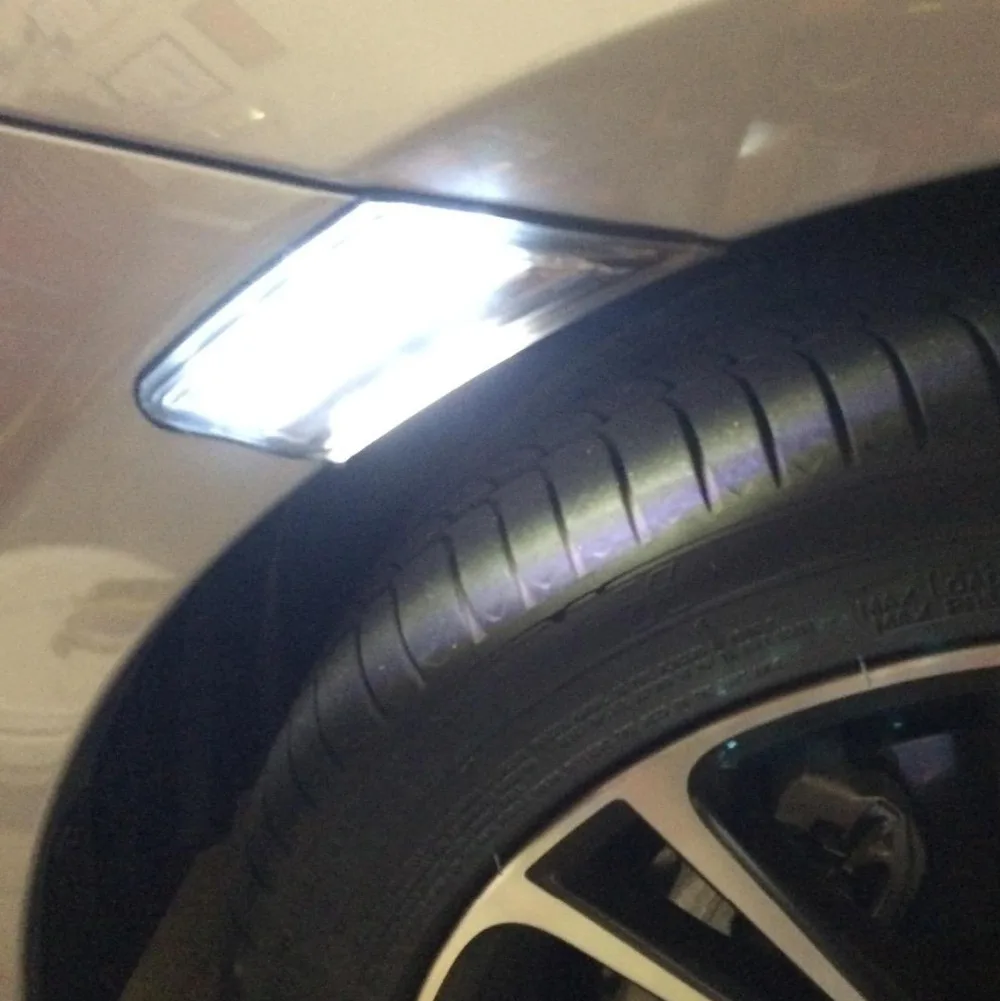 2 шт./Лот Белый/янтарный Светодиодный Боковой указатель света с кристально