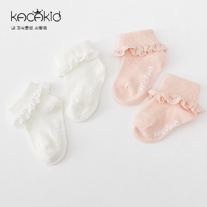Kacakid/носки для малышей кружевные нескользящие носки девочек детские детский
