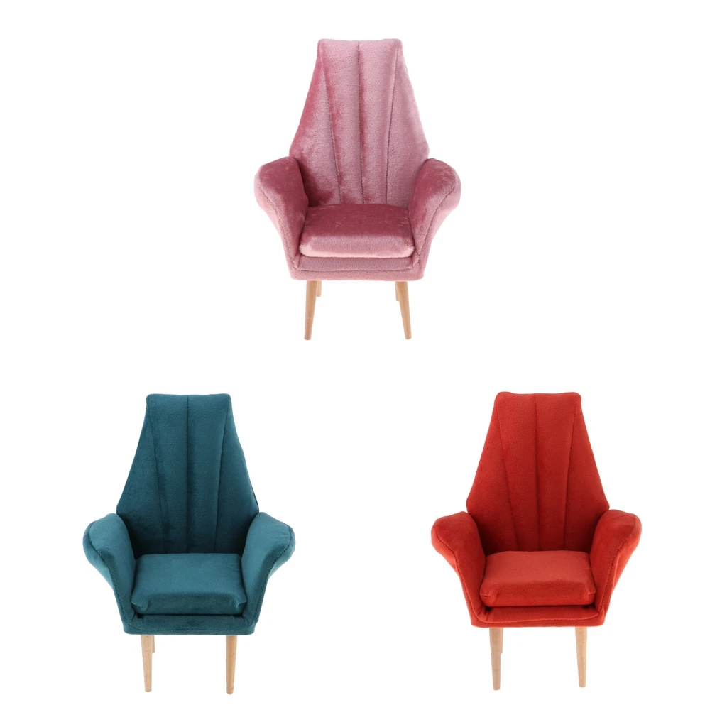 Miniature Dollhouse Single Sofa 12inch Dolls Furniture Chair 1:6 Scale | Игрушки и хобби