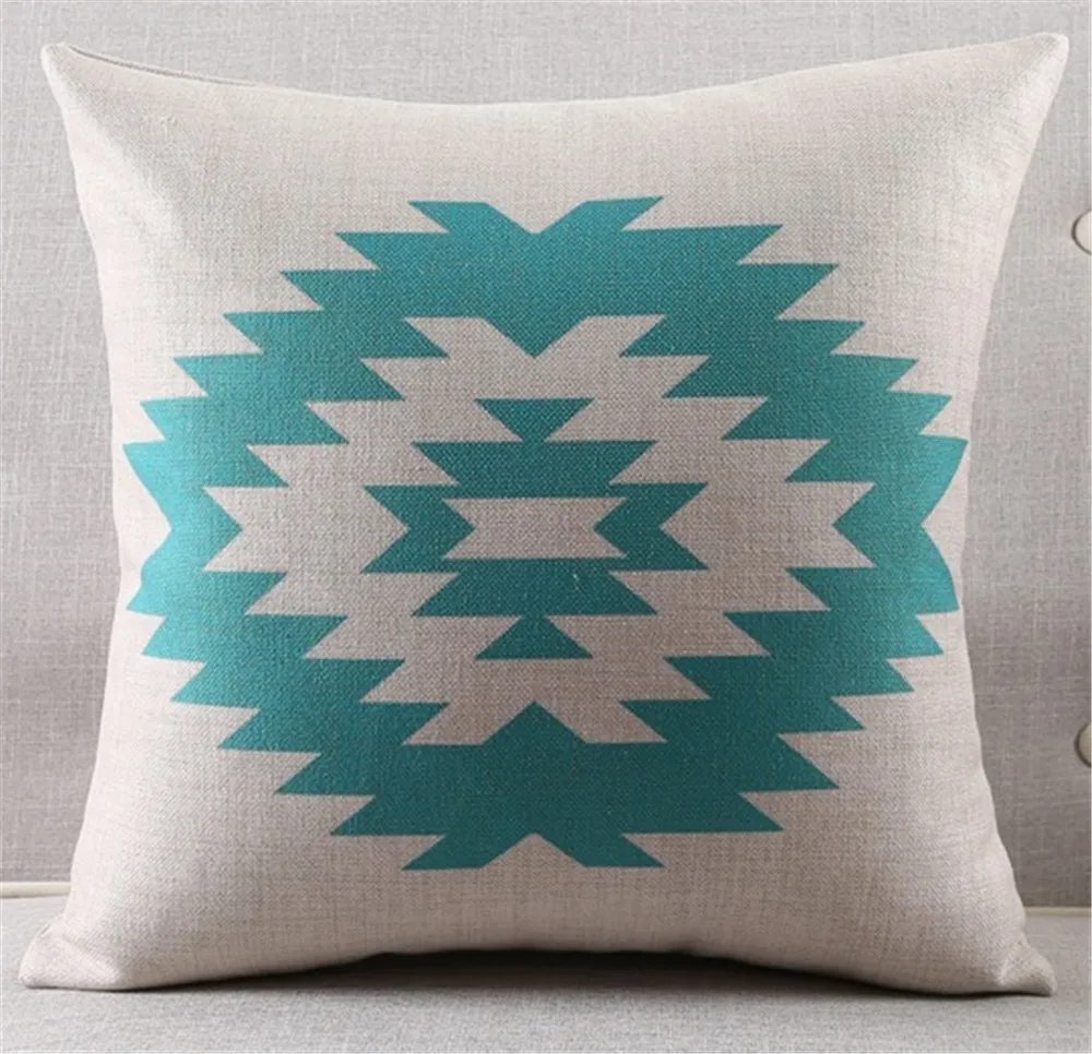 В виде геометрических фигур письмо Животные Олень Медведь Pirnted декоративные