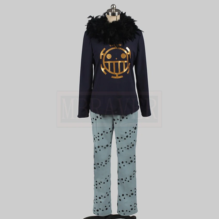 Короткая футболка с героями из японского аниме Одна деталь Косплэй костюм Трафальгар Ло мультфильмов