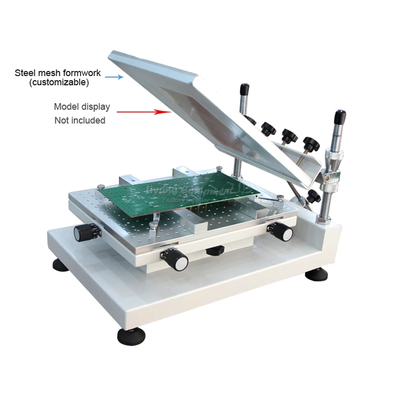 

Chip repair Solder paste printer manual silkscreen printer red glue printing machine ZB3040H print size 250x400mm