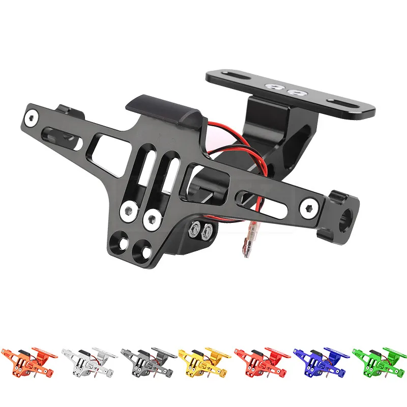 Держатель для номерного знака мотоцикла со светодиодной подсветкой Honda Yamaha Kawasaki