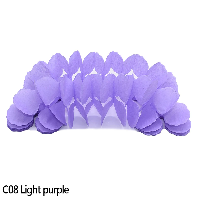 C08 Light purple 3,6 м многоцветная четырехлистная бумага в виде клевера баннер для DIY Свадебные праздничные вечерние гирлянды товары для дома подвесные флаги украшения 7z - Цвет: C08 Light purple