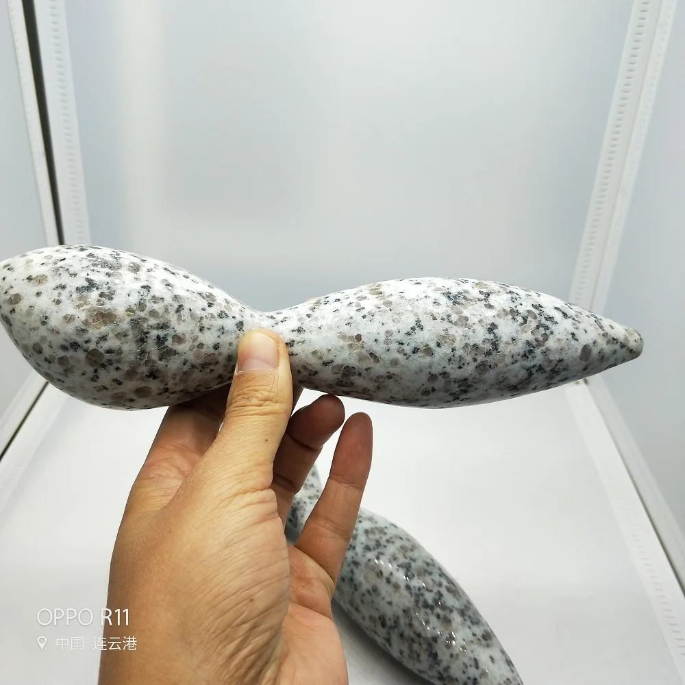 Натуральный Кристальный массаж палочка аметист розовый кварц Массажная палочка для женщин Кегель Упражнение тазовой мышцы вагинальное Подтяжка