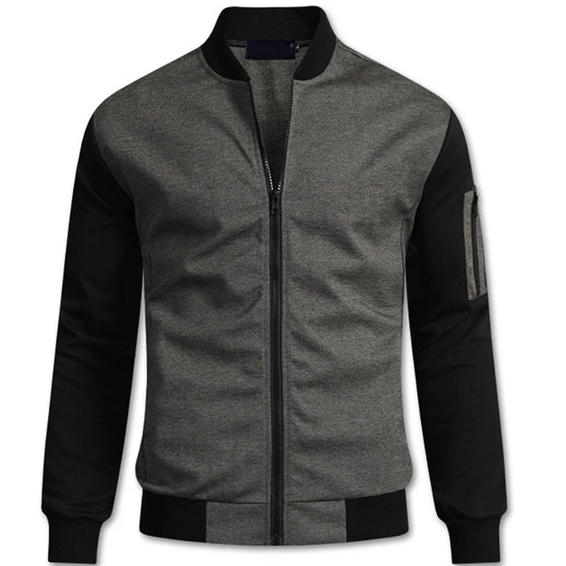 

British Style Men Stand Collar Jacket Fashion Men Cotton Blend Long-sleeve Cardigan Jacket Coats For Nice New Autumn