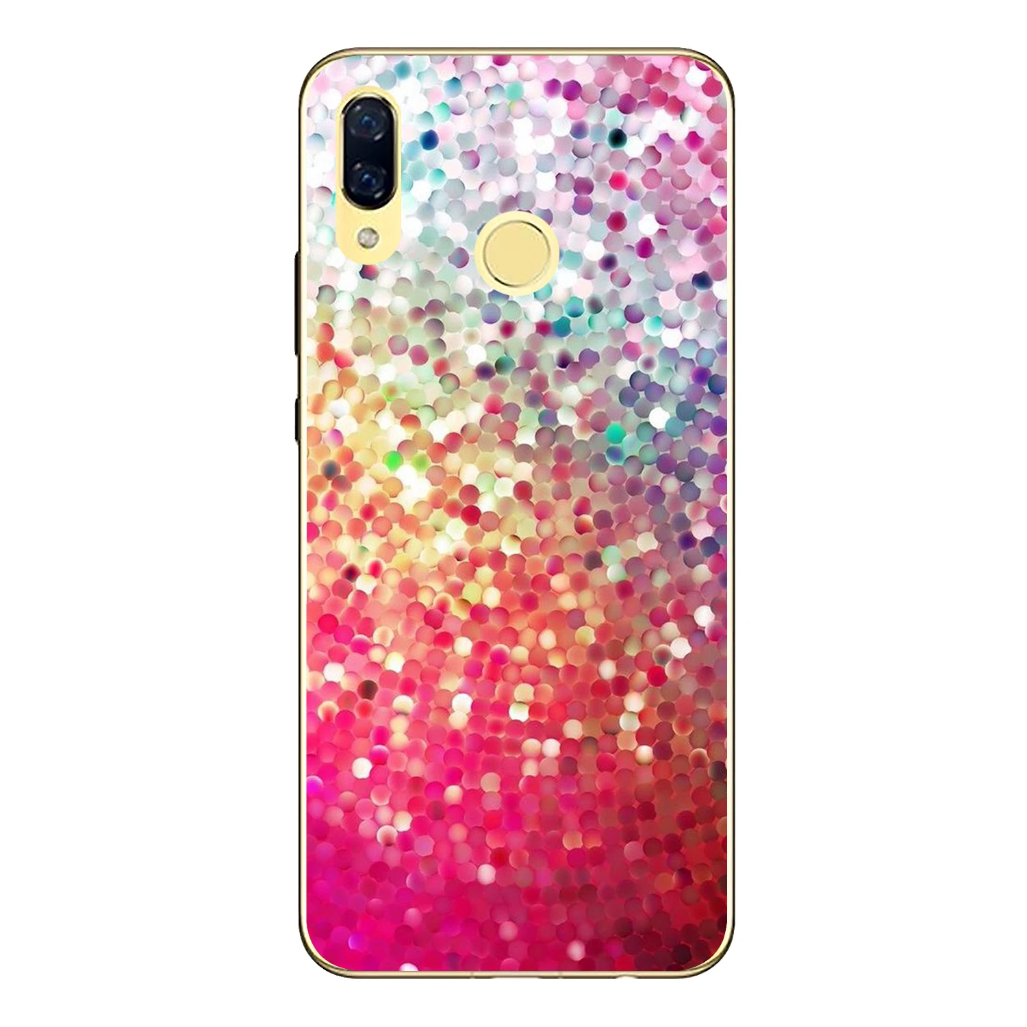 Мягкий чехол из ТПУ для Huawei Nova 3 6 дюйма прозрачный силиконовый веселые цветные