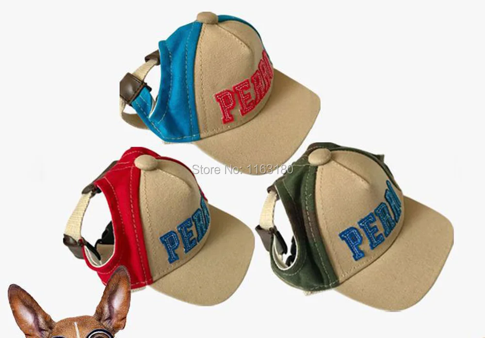 100 pcs/lot Breathable Baseball Dog Caps Pet Hats Large Dogs Fashion Sports Sun Supplies Size Adjustable | Дом и сад